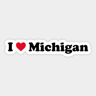 I Love Michigan Sticker